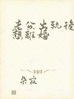 老公出轨后老婆想离婚