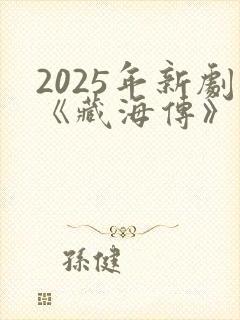 2025年新剧《藏海传》封面