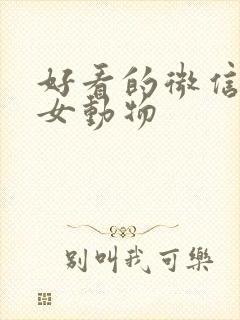 好看的微信头像女动物封面