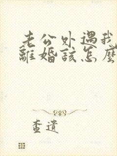 老公外遇我不想离婚该怎么做