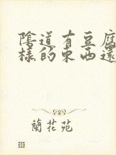 阴道有豆腐渣一样的东西还痒怎么回事