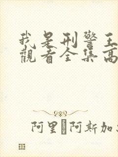 我是刑警王免费观看全集高清