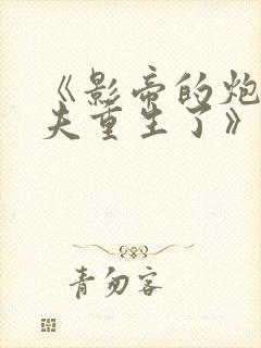 《影帝的炮灰前夫重生了》