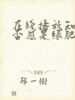 在线播放知否知否应是绿肥红瘦免费观看全集