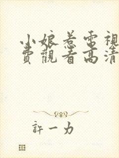 小娘惹电视剧免费观看高清