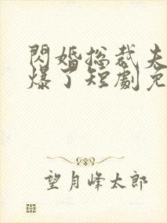 闪婚总裁夫人又爆了短剧免费观看全