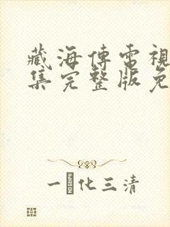 藏海传电视剧全集完整版免费观看