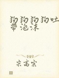 狗狗狗狗吐黄水带泡沫