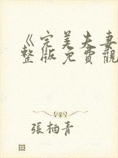 《完美夫妻》完整版免费观看封面