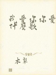 我爱你你爱我是什么歌