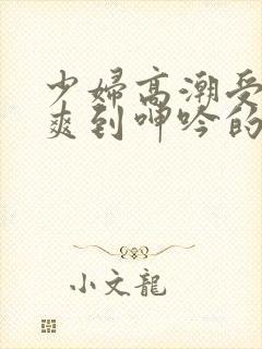 少妇高潮受不了爽到呻吟的