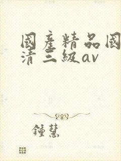 国产精品国产高清三级av