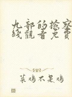 九部的检察官在线观看免费