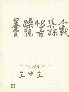 暴躁48集全免费观看谍战迷封面