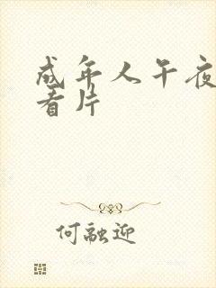 成年人午夜免费看片