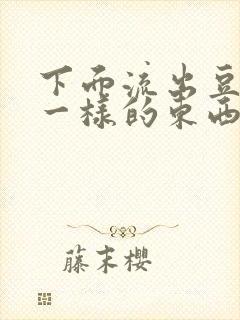 下面流出豆腐渣一样的东西是什么