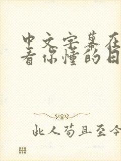 中文字幕在线观看你懂的日