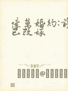 亿万婚约:前妻已改嫁封面