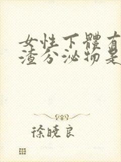 女性下体有豆腐渣分泌物是什么原因