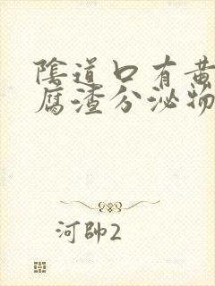 阴道口有黄色豆腐渣分泌物封面