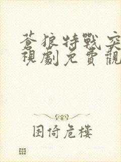 苍狼特战突击电视剧免费观看封面