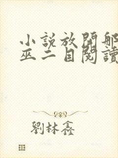 小说放开那个女巫二目阅读封面