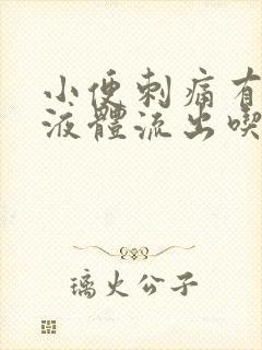 小便刺痛有黄色液体流出吃什么药