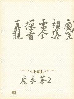 真探电视剧免费观看全集完整版