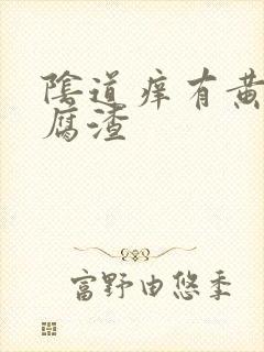 阴道痒有黄色豆腐渣