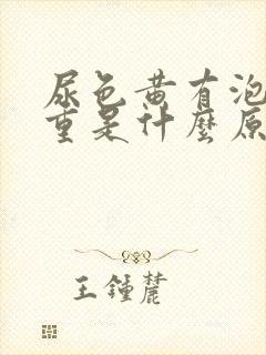 尿色黄有泡沫味重是什么原因