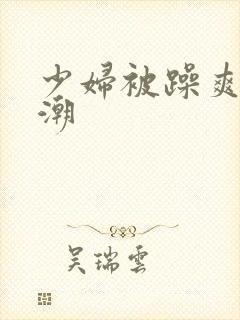 少妇被躁爽到高潮