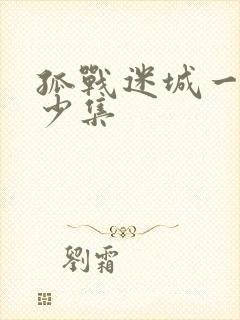 孤战迷城一共多少集