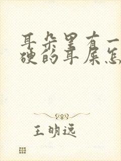 耳朵里有一大块硬的耳屎怎么办