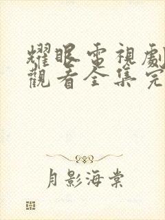 耀眼电视剧免费观看全集完整版李昀锐