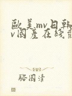 欧美mv日韩mv国产在线观看封面