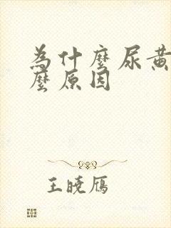 为什么尿黄是什么原因