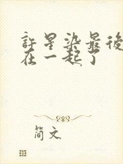 许星染最后跟谁在一起了