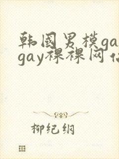 韩国男模gaygay裸裸网站