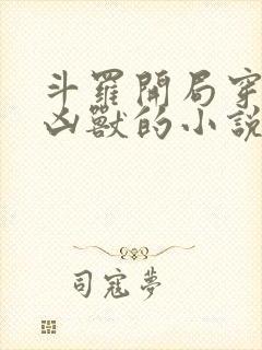 斗罗开局穿越成凶兽的小说