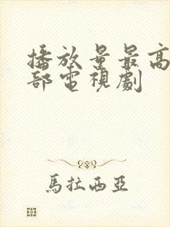 播放量最高的十部电视剧