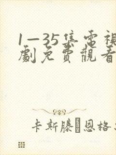 1—35集电视剧免费观看