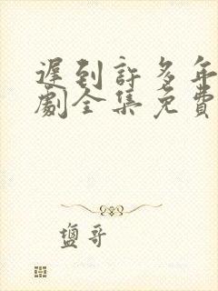 迟到许多年电视剧全集免费观看