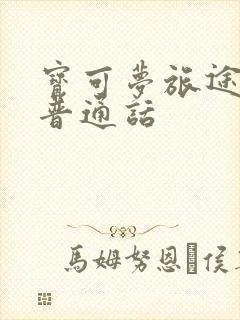 宝可梦旅途全集普通话