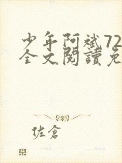 少年阿斌72章全文阅读免费封面