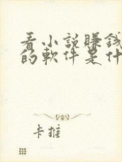 看小说赚钱最多的软件是什么封面