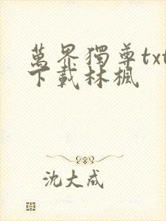 万界独尊txt下载林枫