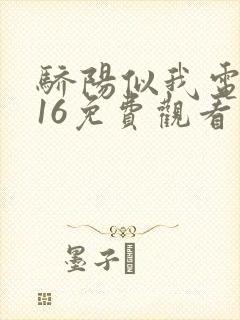 骄阳似我电视剧16免费观看完整版