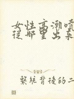 女性高潮喷水是从哪里出来的