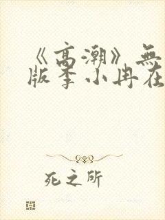 《高潮》无删减版李小冉在线播放