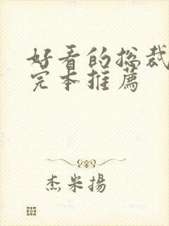 好看的总裁小说完本推荐